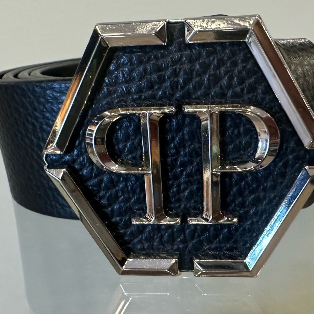 Philipp Plein Leather Belt